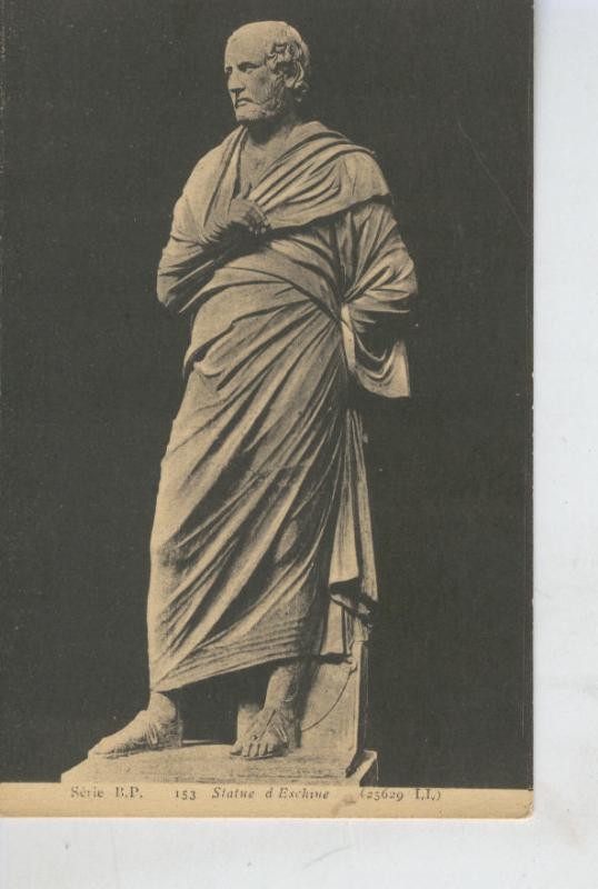 Postal 008532: Statue  Eschine