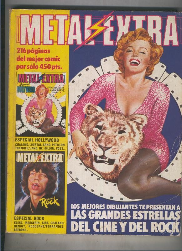 Metal Hurlant Extra retapado numero 1 y 2: Hollywood y Rock