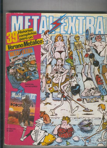 Metal Hurlant Extra retapado numero 3 y 4: Robots y Vacaciones
