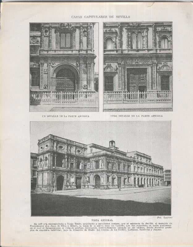 Historia de España lamina 002: Casas capitulares de Sevilla