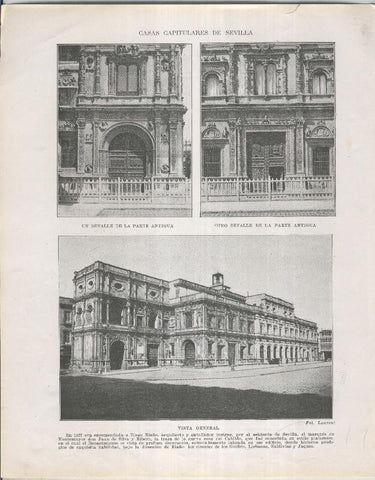 Historia de España lamina 002: Casas capitulares de Sevilla