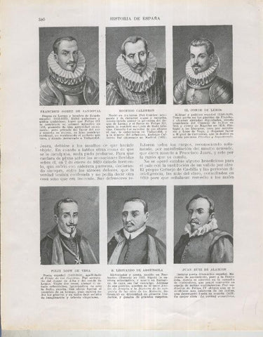 Historia de España lamina 005: Francisco Gomez de Sandoval-