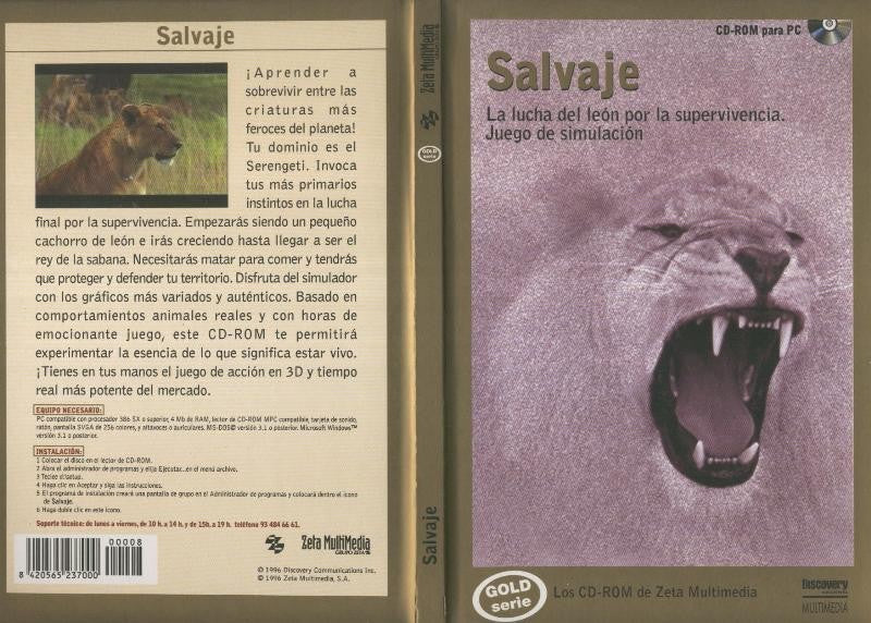 Salvaje: la lucha del leon por la supervivencia, juego de simulacion