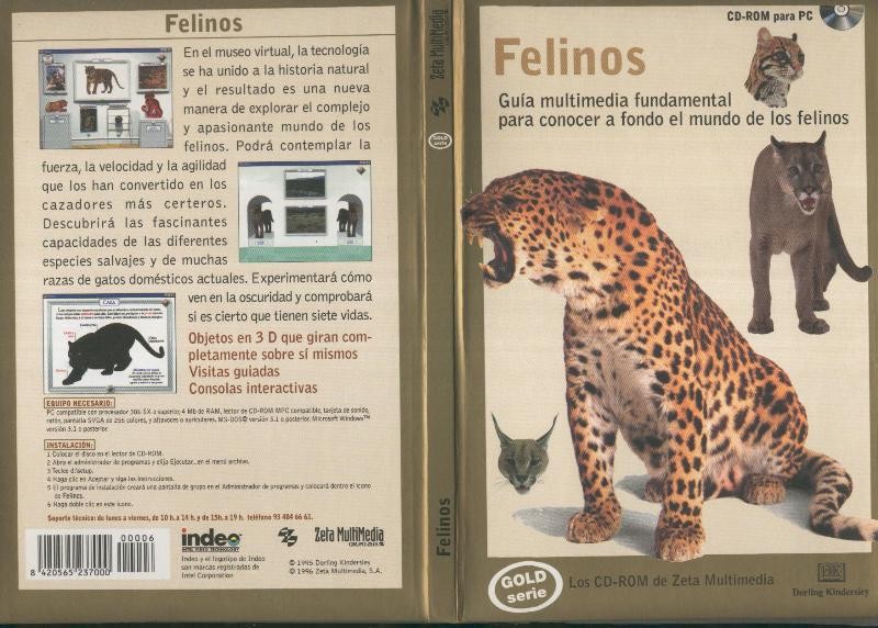 Felinos, guia multimedia fundamental para conocer a fondo el mundo de los felinos