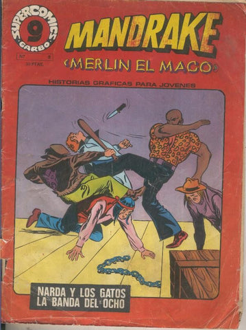Mandrake el Mago de supercomic Garbo numero 08: Narda y los gatos-La banda del ocho