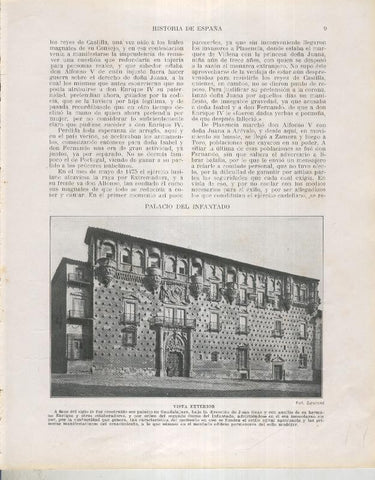 Historia de España lamina 065: Vista exterior del Palacio del Infantado