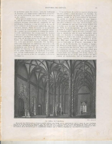 Historia de España lamina 068: La Lonja de Valencia