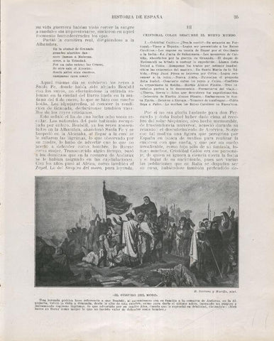 Historia de España lamina 076: El suspiro del moro