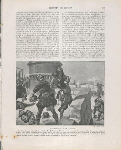 Historia de España lamina 186: El sitio de Harlem (1573)