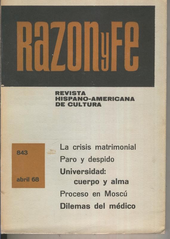 Razon y Fe abril 1968