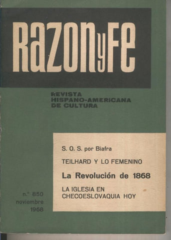 Razon y Fe noviembre 1968