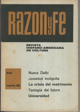 Razon y Fe marzo 1968