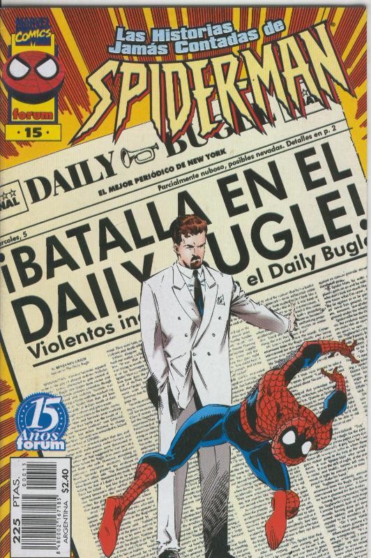 Las historias jamas contadas de Spiderman numero 15: La batalla por el Daily Bugle