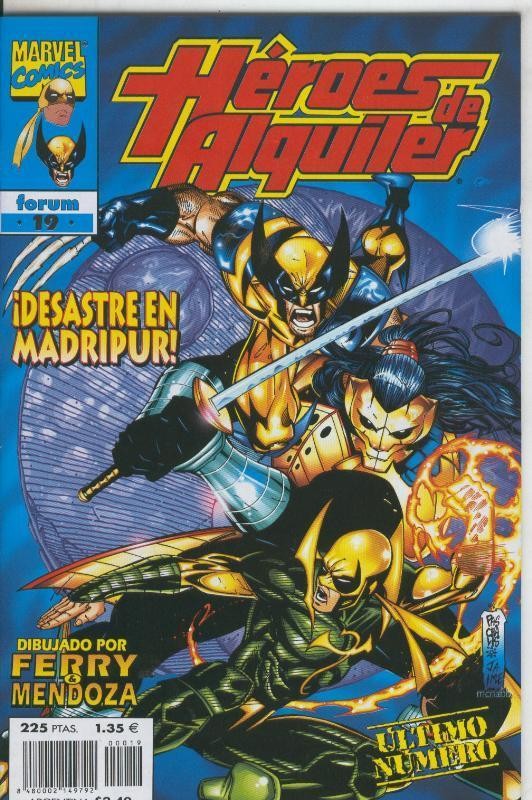 Heroes de Alquiler numero 19, fin de la coleccion
