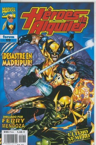 Heroes de Alquiler numero 19, fin de la coleccion
