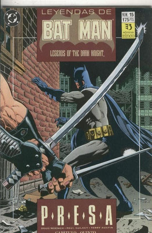 Leyendas de Batman numero 15: Presa