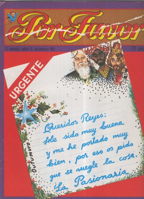 Por Favor numero 080, 12 enero 1976: Queridos reyes