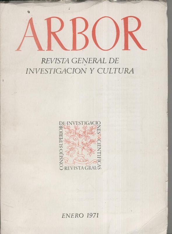Arbor. Revista general de investigacion y cultura numero 301