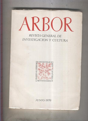 Arbor. Revista general de investigacion y cultura numero 294