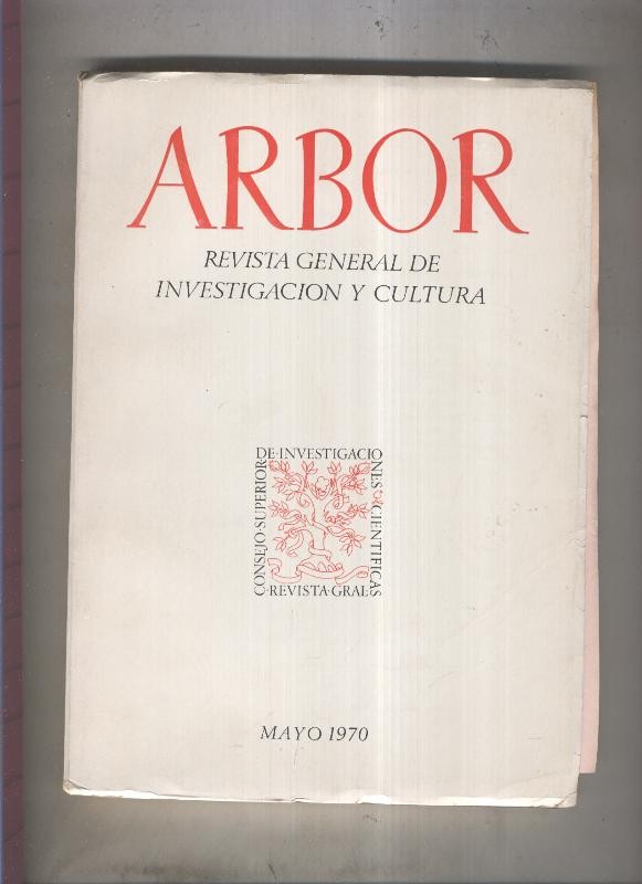 Arbor. Revista general de investigacion y cultura numero 293