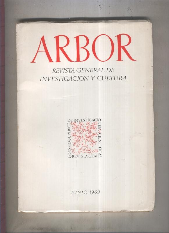 Arbor. Revista general de investigacion y cultura numero 282
