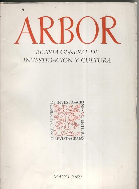 Arbor. Revista general de investigacion y cultura numero 281