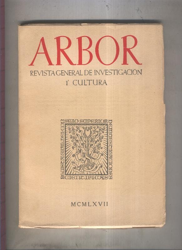 Arbor. Revista general de investigacion y cultura numero 263