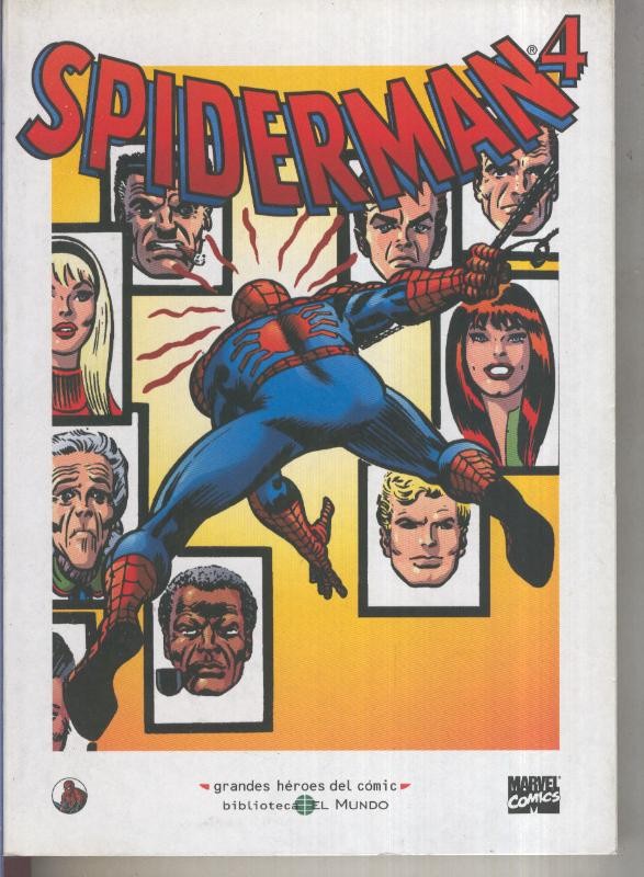 Biblioteca el Mundo numero 04: Spiderman volumen 4, serie Grandes Heroes del Comic