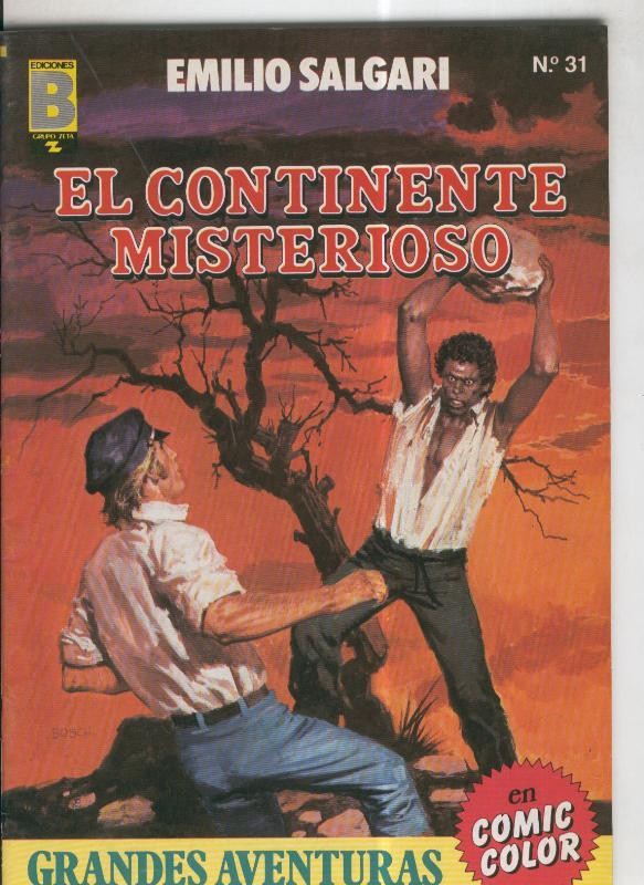 Grandes Aventuras numero 31: Emilio Salgari: El continente misterioso