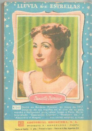Un crimen y un beso, trasera foto de Danielle Darrieux (algo aviejada)