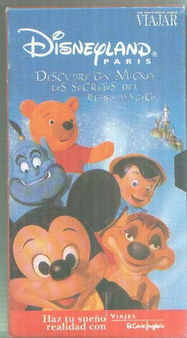 Video VHS: Dysneyland Paris, descubre con Mickey los secretos del reino magico