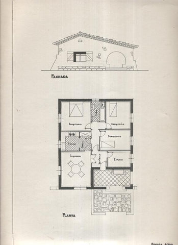 Planos modernos de Villas y Chalets modelo numero 01