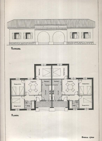 Planos modernos de Villas y Chalets modelo numero 07
