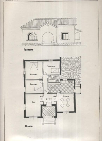 Planos modernos de Villas y Chalets modelo numero 08