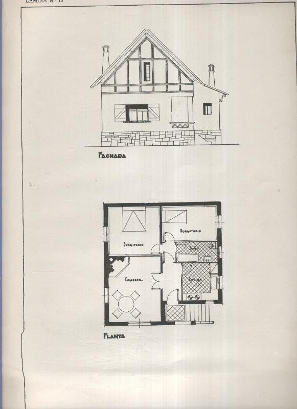 Planos modernos de Villas y Chalets modelo numero 10