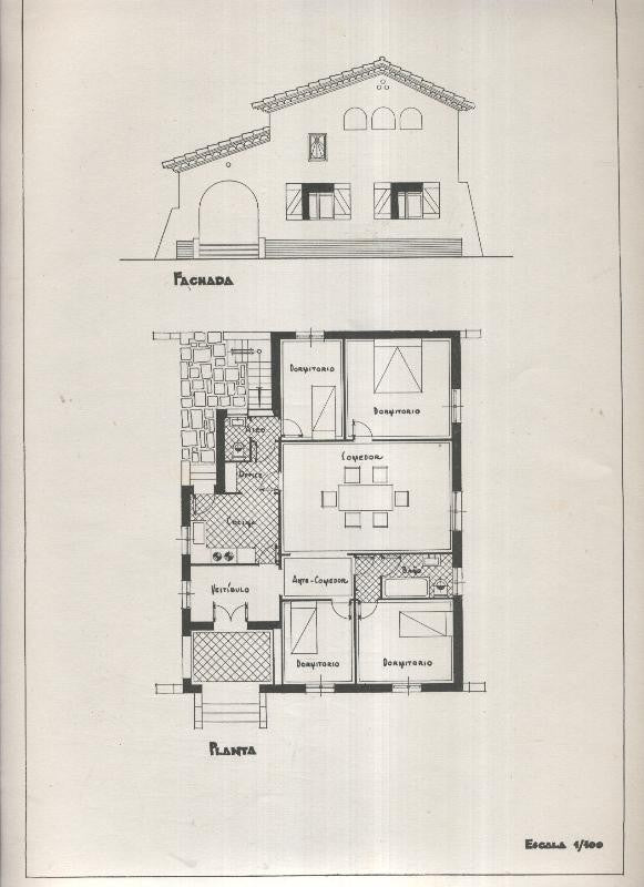 Planos modernos de Villas y Chalets modelo numero 11