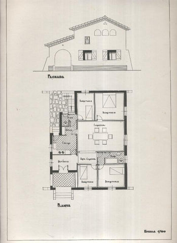 Planos modernos de Villas y Chalets modelo numero 11