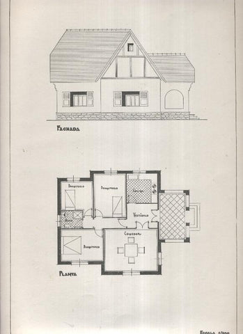 Planos modernos de Villas y Chalets modelo numero 15