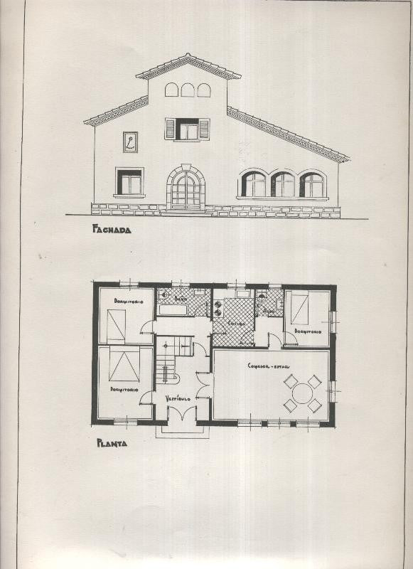 Planos modernos de Villas y Chalets modelo numero 17
