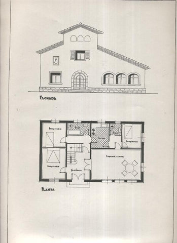 Planos modernos de Villas y Chalets modelo numero 17