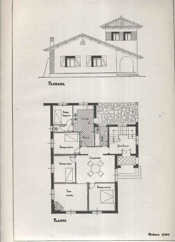 Planos modernos de Villas y Chalets modelo numero 19