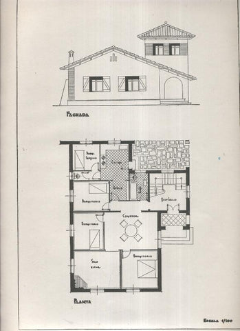 Planos modernos de Villas y Chalets modelo numero 19