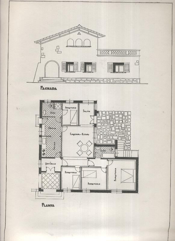 Planos modernos de Villas y Chalets modelo numero 24