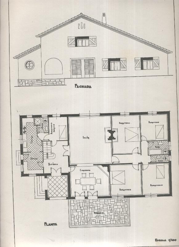 Planos modernos de Villas y Chalets modelo numero 26