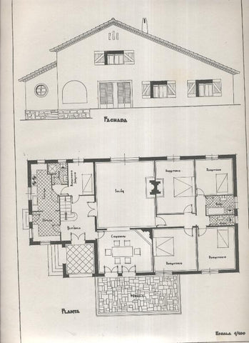 Planos modernos de Villas y Chalets modelo numero 26
