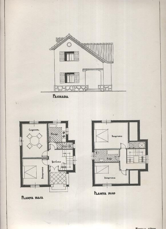 Planos modernos de Villas y Chalets modelo numero 27
