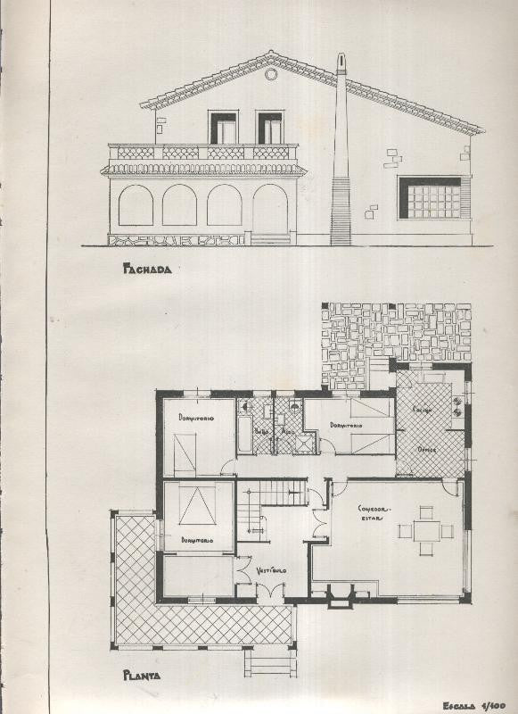 Planos modernos de Villas y Chalets modelo numero 28