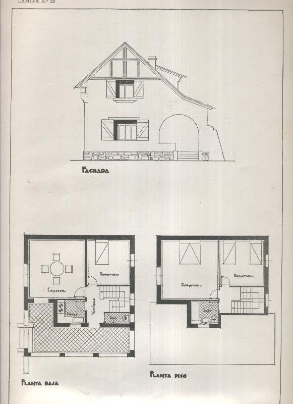Planos modernos de Villas y Chalets modelo numero 29