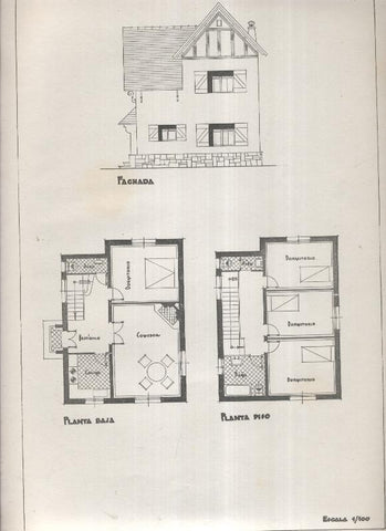 Planos modernos de Villas y Chalets modelo numero 31