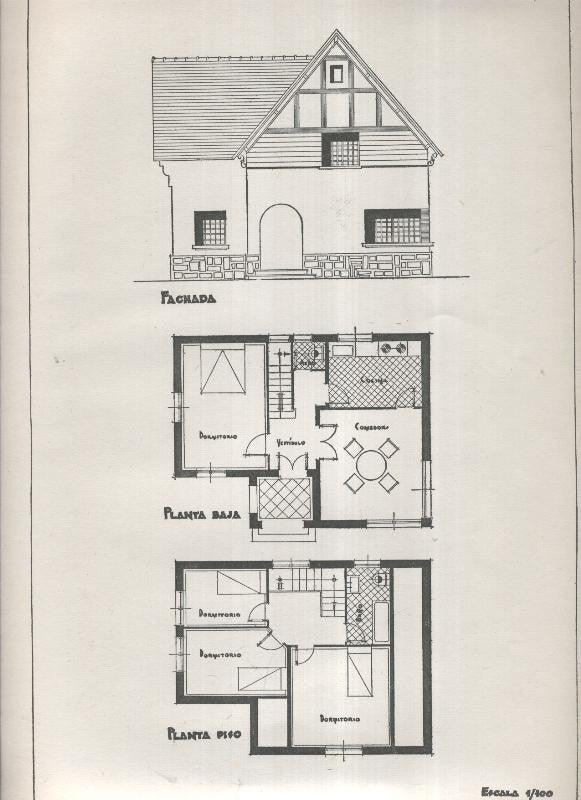Planos modernos de Villas y Chalets modelo numero 34